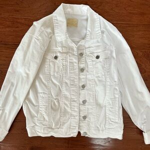 Judith March White Jean Jacket